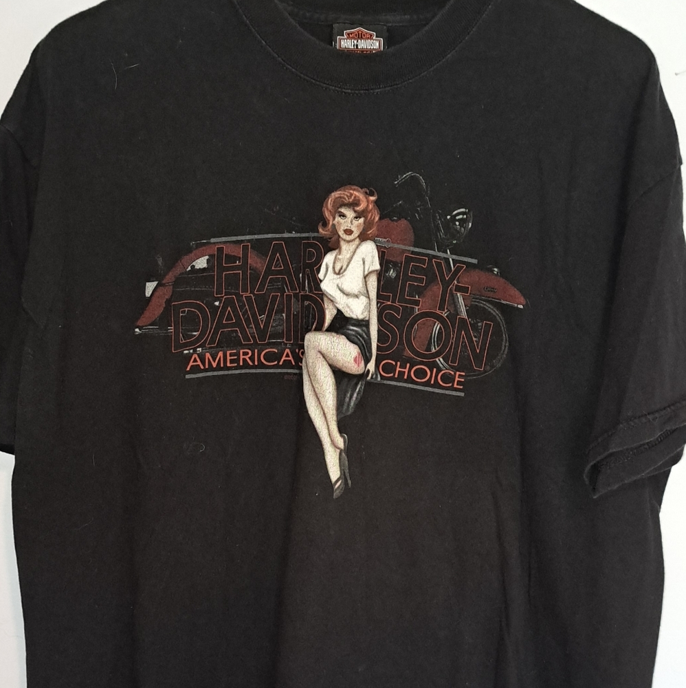 Vintage harley pin up girl - Picture 1 of 3